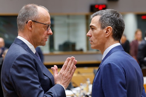 EU summit: Macron denounces 'reckless' escalation in Middle East. El título no debe incluir